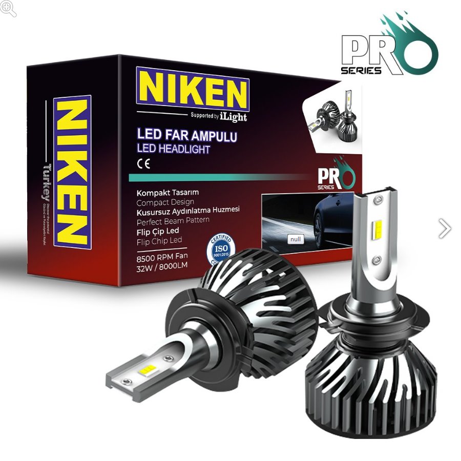 Kit d'éclairage phare xénon H7 led effet foudre niken pro