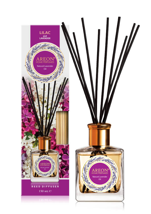 Areon Diffuseur de Parfum à bâtonnets  Lilac et Lavande - 150ml