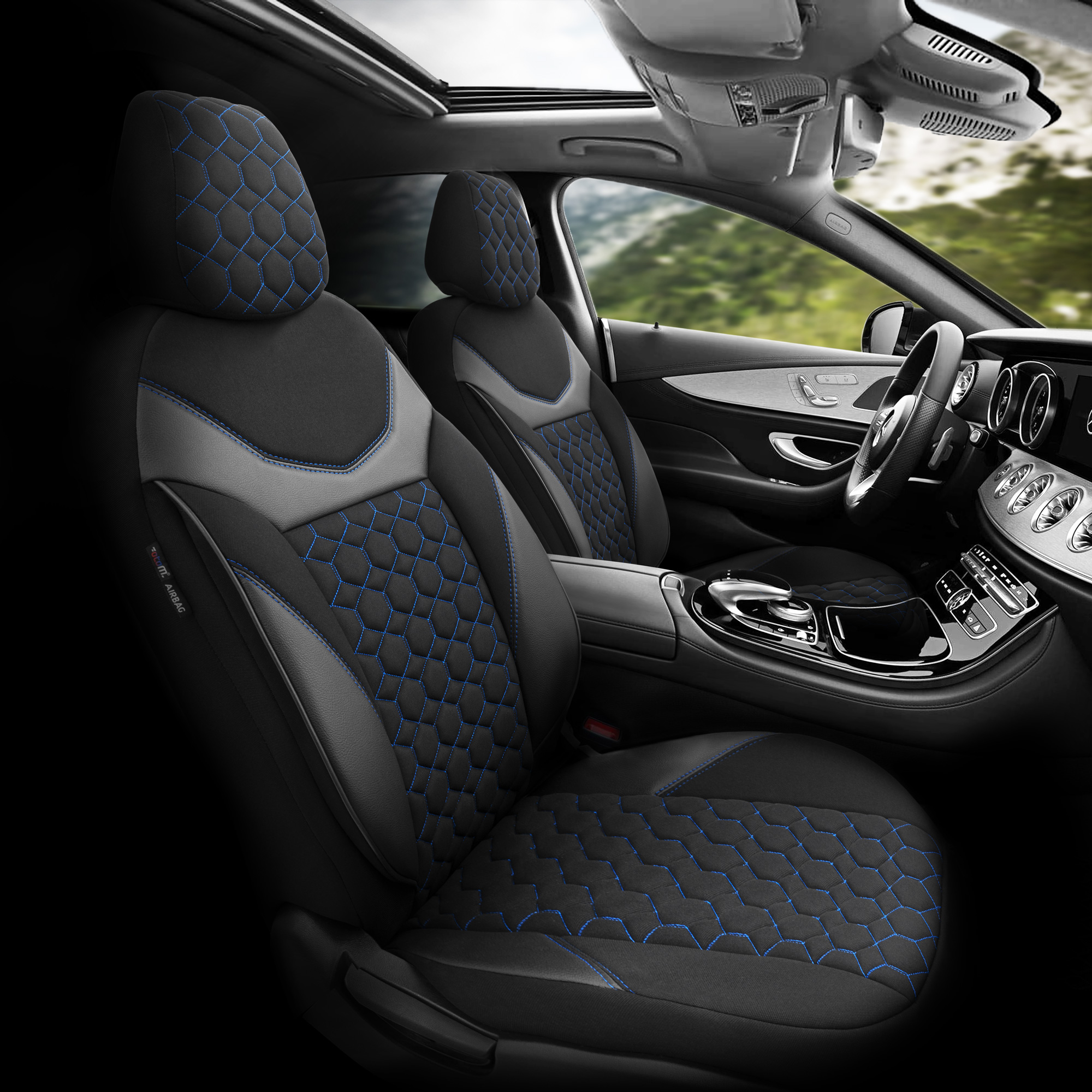 Housse de sièges Universel Sapphire Design adapté aux Side-Airbags