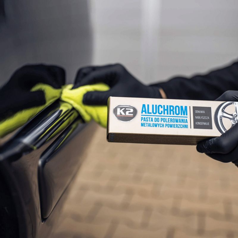 K2 Autochrome Nettoyant Chrome Et Aluminium 120G